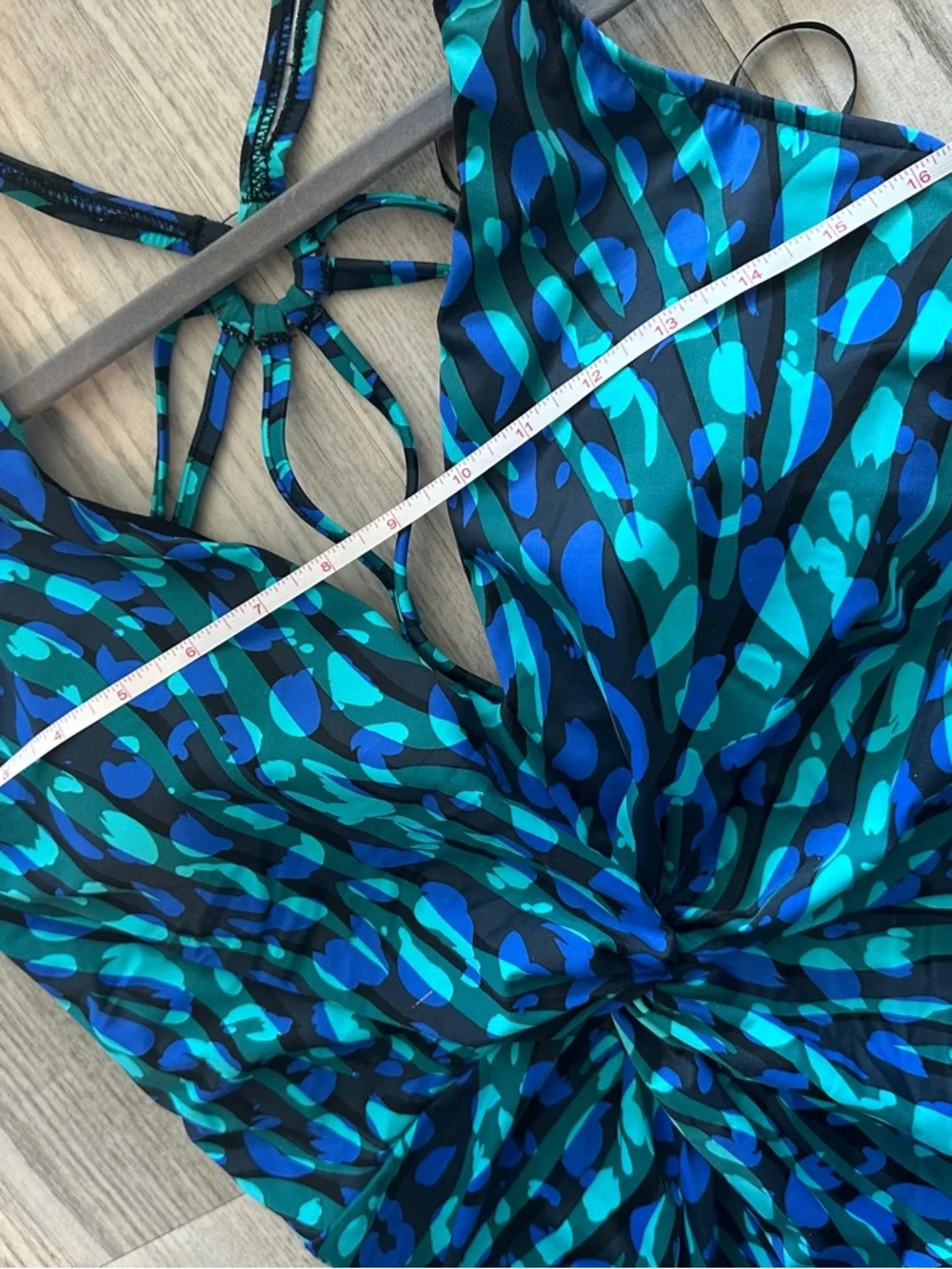 NWT Magicsuit Miraclesuit Blue Animal Instinct Dres One-Piece Swimsuit 16 - Picture 11 of 12